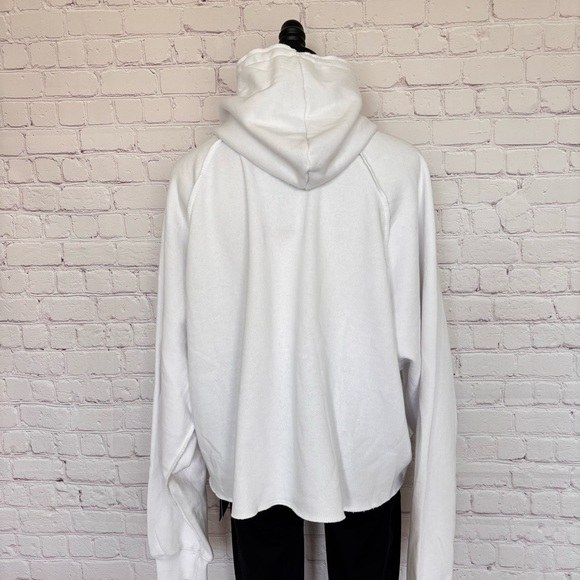 RELAXX Newly Wed White Long Sleeve Oversized Fleece Interior  Hoodie--L - Picture 9 of 16